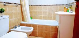 Artigas في قرطبة: حمام مع حوض ومغسلة ومرحاض