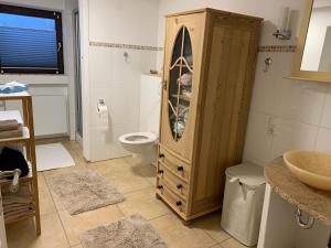 Koupelna v ubytování Ferienwohnung "Am Mittag"