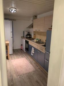 Kuchyň nebo kuchyňský kout v ubytování Ferienwohnung "Am Mittag"