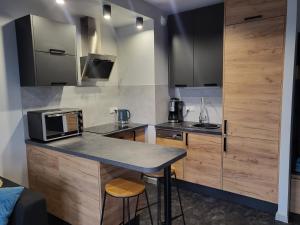 Kuchyňa alebo kuchynka v ubytovaní Apartament BOHEMA na Szwedzkiej, METRO