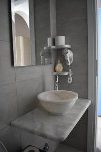 Koupelna v ubytování Louros rooms