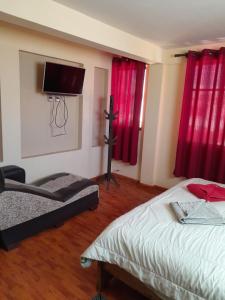 Katil atau katil-katil dalam bilik di Hostal Nichkito
