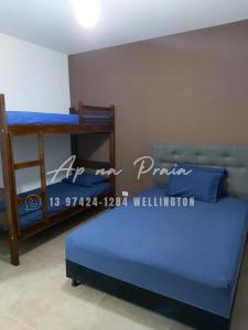 Кровать или кровати в номере Lindo Apartamento até 10 pessoas, Praia Enseada Guarujá