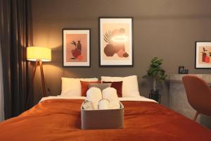 Postel nebo postele na pokoji v ubytování Etern Stays - Studio Apartment