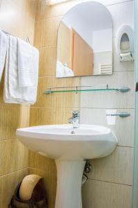 Ett badrum på Hotel Riga