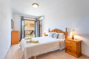 Posteľ alebo postele v izbe v ubytovaní G2 Práctico Apartamento en Mallorca cerca de las mejores playas