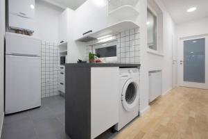 Kuchyň nebo kuchyňský kout v ubytování 4gZg Apartment
