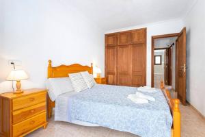 Postel nebo postele na pokoji v ubytování M0 Práctico y Sencillo Apartamento a 100 m de las mejores playas de Mallorca