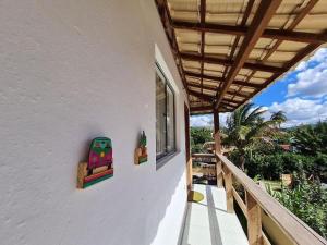 Balkoni atau teres di Nova Beco das Cores Flats e Pousada