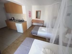 A kitchen or kitchenette at Kardamena Holiday Apartments Még 37 kép