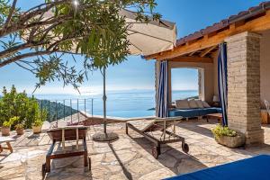 a villa with a view of the ocean at Villa Defora in Korčula