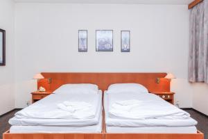 Letto o letti in una camera di Hotel Astra