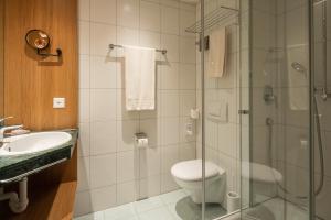 Koupelna v ubytování Hotel Münchwilen