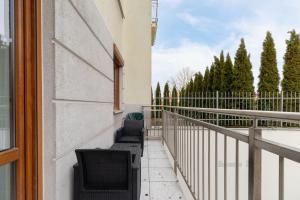 Μπαλκόνι ή βεράντα στο Bunscha Apartment Dębniki Cracow by Noclegi Renters