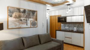 Kuchyňa alebo kuchynka v ubytovaní Resorts E Białka Tatrzańska z sauną, Sun & Snow