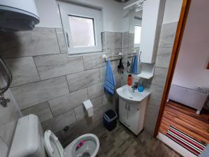 Ένα μπάνιο στο Apartmani Biser Drine +31 φωτογραφίες