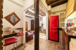 Kuchyň nebo kuchyňský kout v ubytování Luxury Trastevere