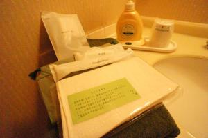 Ett badrum på Fujikawaguchiko Crescendo