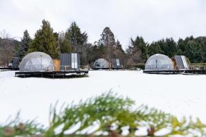 Glamping Vulcanche žiemą