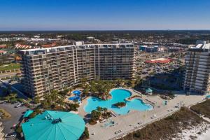 an aerial view of a resort with a pool at Edgewater Beach & Golf Resort by Panhandle Getaways in Panama City Beach +15 photos