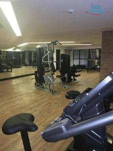Fitness centrum a/nebo fitness zařízení v ubytování BARRA HOME STAY FANTASTICA Vista para o mar