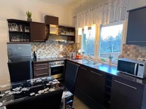 Kuchyňa alebo kuchynka v ubytovaní SunnySide Apartmanház