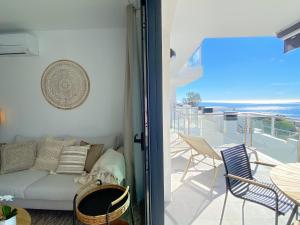 Balkón alebo terasa v ubytovaní Balcon del Mar Seaview 211 Casasol