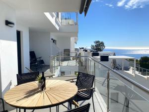 Balkón alebo terasa v ubytovaní Balcon del Mar Seaview 211 Casasol