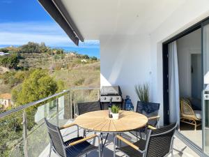Balkón alebo terasa v ubytovaní Balcon del Mar Seaview 211 Casasol