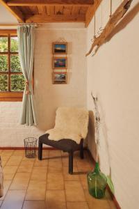 Nómada في سان مارتين دي لوس أندس: غرفة مع كرسي و نافذة و مزهرية