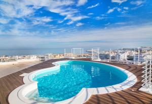 a swimming pool on the deck of a cruise ship at Navicri B&B in Vieste