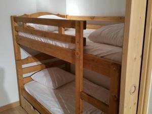 a couple of bunk beds in a room at Appartement Saint-Jean-de-Sixt, 2 pièces, 5 personnes - FR-1-459-113 in Saint-Jean-de-Sixt