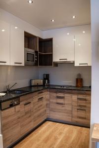 A kitchen or kitchenette at Luxapart Haus 2