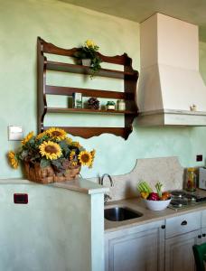Kuchyň nebo kuchyňský kout v ubytování Agriturismo Borgo Vigna Vecchia