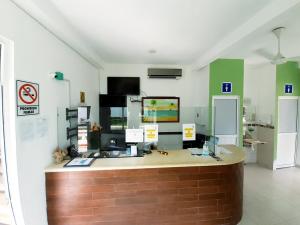 Kuchyň nebo kuchyňský kout v ubytování Hotel La Estrella Polar