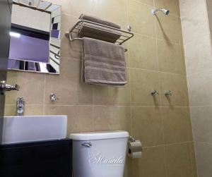 Koupelna v ubytování Hotel Maricela + 20 fotografií