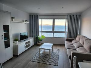 TV a/nebo společenská místnost v ubytování Estupendo apartamento al mar