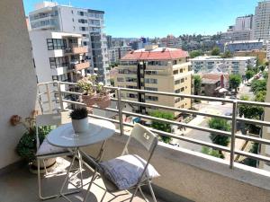 Apartamento Boulevard Poniente tesisinde bir balkon veya teras