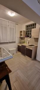 Kuchyň nebo kuchyňský kout v ubytování Apartmani Tatić Štinjan
