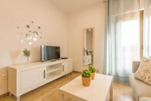 Televízia a/alebo spoločenská miestnosť v ubytovaní Osario Suite Centro Cordoba