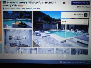 The swimming pool at or close to Diamond Luxury Villa Corfu