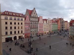 Výhľad na mesto Vroclav alebo výhľad na mesto priamo z apartmánu