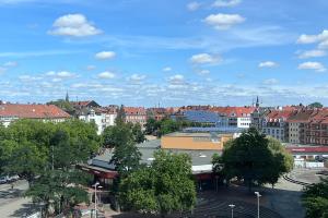 Nespecifikovaný výhled na destinaci Hannover nebo výhled na město při pohledu z hotelu