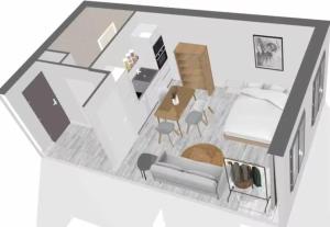 Pelan lantai bagi La Casita - Studio Confort avec Parking privé - Lit douillet - Centre Uzès, Pont du Gard +28 gambar
