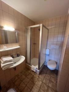 Koupelna v ubytování Landgasthof Jägerhaus