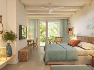 Телевизор и/или развлекательный центр в Veranda Grand Baie Hotel & Spa