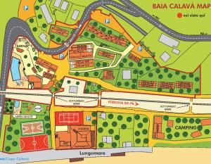 Půdorys ubytování Baia Calavà Hotel e Residence