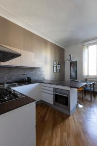 A kitchen or kitchenette at Re Umberto luxury apartment