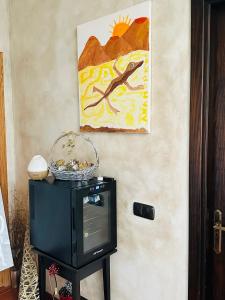 TV a/nebo společenská místnost v ubytování Habitación Dache Lanzarote