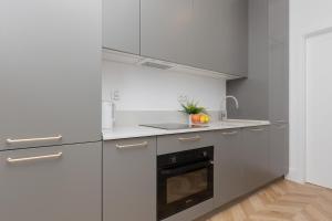 Kuchyňa alebo kuchynka v ubytovaní CityCenter Fashionable Apartment Warsaw by Noclegi Renters